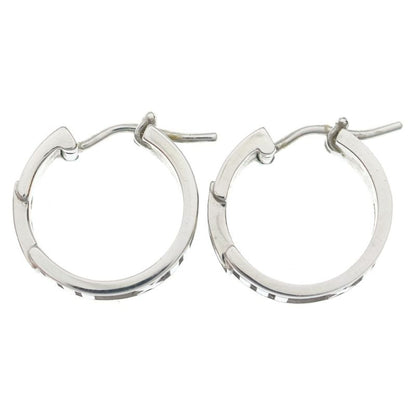 Tiffany & Co Atlas Diamond Hoop Earrings 18k White Gold