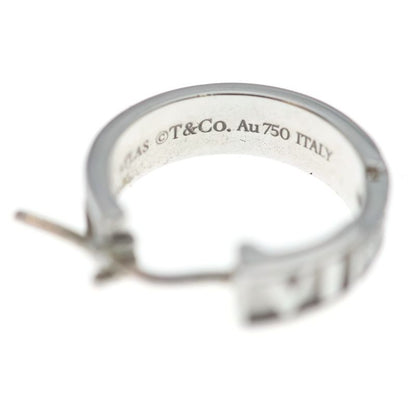 Tiffany & Co Atlas Diamond Hoop Earrings 18k White Gold