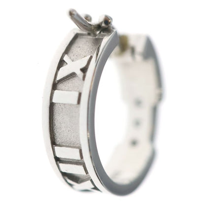 Tiffany & Co Atlas Diamond Hoop Earrings 18k White Gold