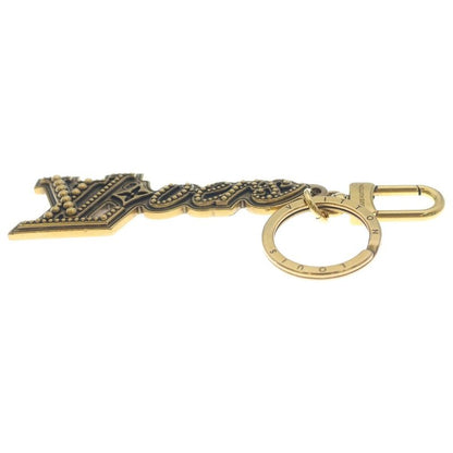 Louis Vuitton Rubber's Studs Bag Charm Key Ring Key Holder Gold