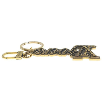 Louis Vuitton Rubber's Studs Bag Charm Key Ring Key Holder Gold