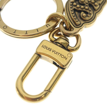 Louis Vuitton Rubber's Studs Bag Charm Key Ring Key Holder Gold