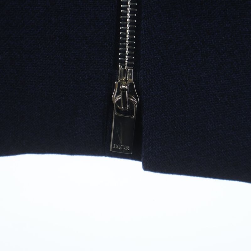 Dior Classic Zip Jacket Wool Navy