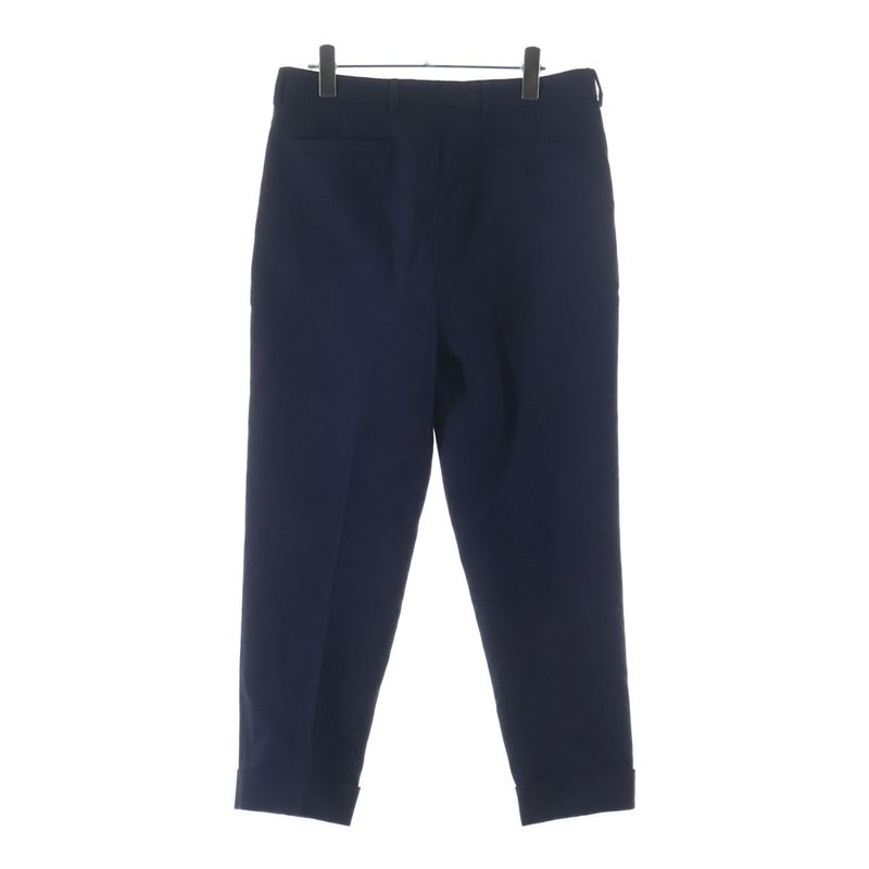 Dior Wool Pants Pleated Trousers Navy