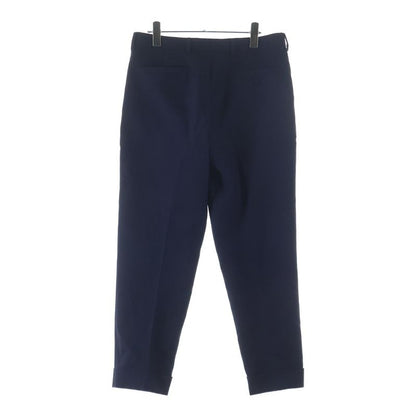 Dior Wool Pants Pleated Trousers Navy