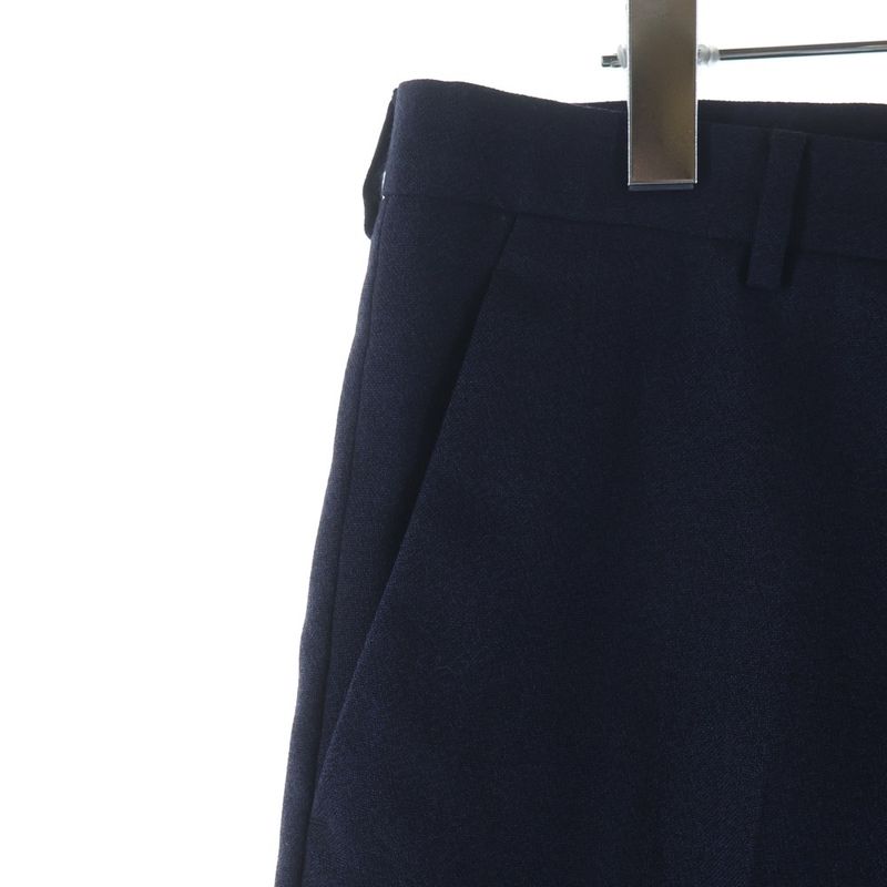 Dior Wool Pants Pleated Trousers Navy