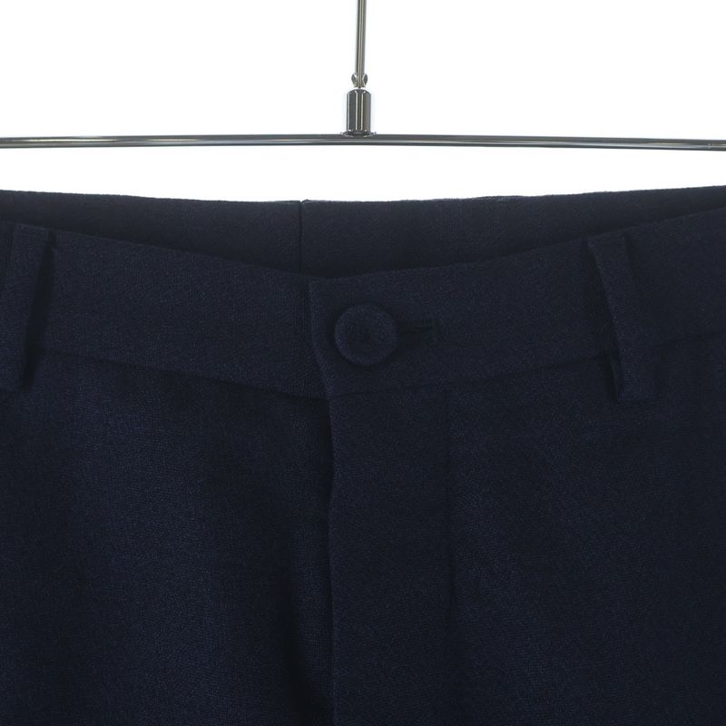 Dior Wool Pants Pleated Trousers Navy