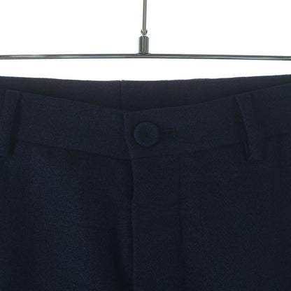 Dior Wool Pants Pleated Trousers Navy