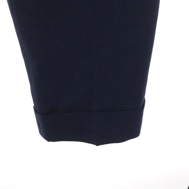 Dior Wool Pants Pleated Trousers Navy