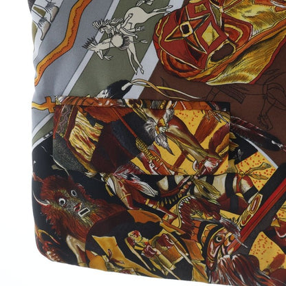 Hermes Martin Margiela Era Allover Print Silk Zip Up Sleeveless Jacket Vest