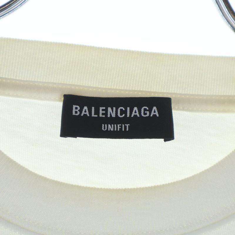 Balenciaga Nasa Space Patch Short Sleeve T-Shirt White