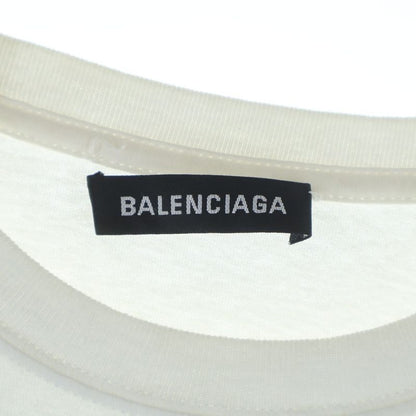 Balenciaga BB Rainbow Logo Embroidery T-Shirt White