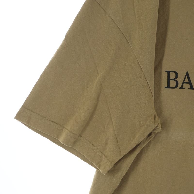 Balenciaga Bblogo Print Short Sleeve T-Shirt Beige