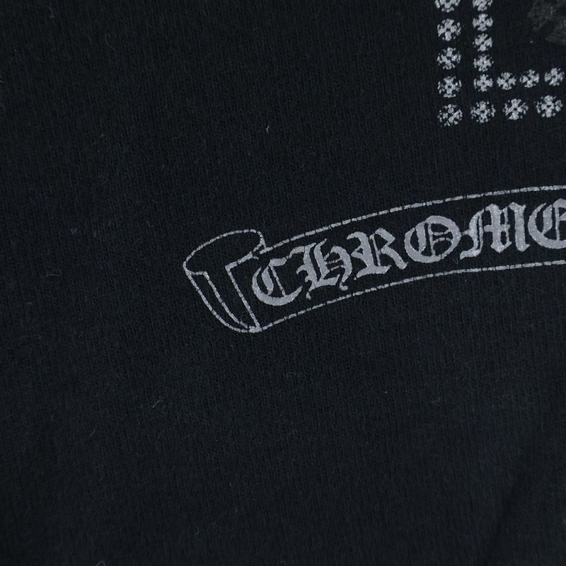 Chrome Hearts Flamed Cross Print Sweatshirt Pants Black