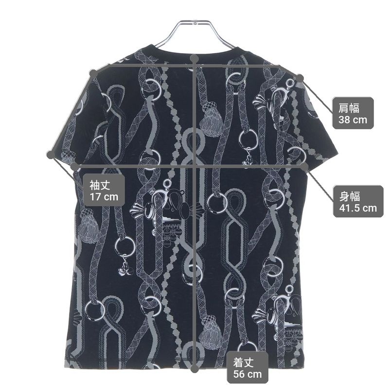 Hermes Palfroi Remix Print T-Shirt Black