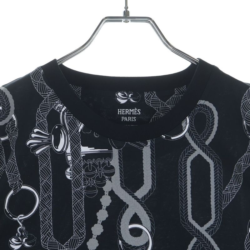 Hermes Palfroi Remix Print T-Shirt Black
