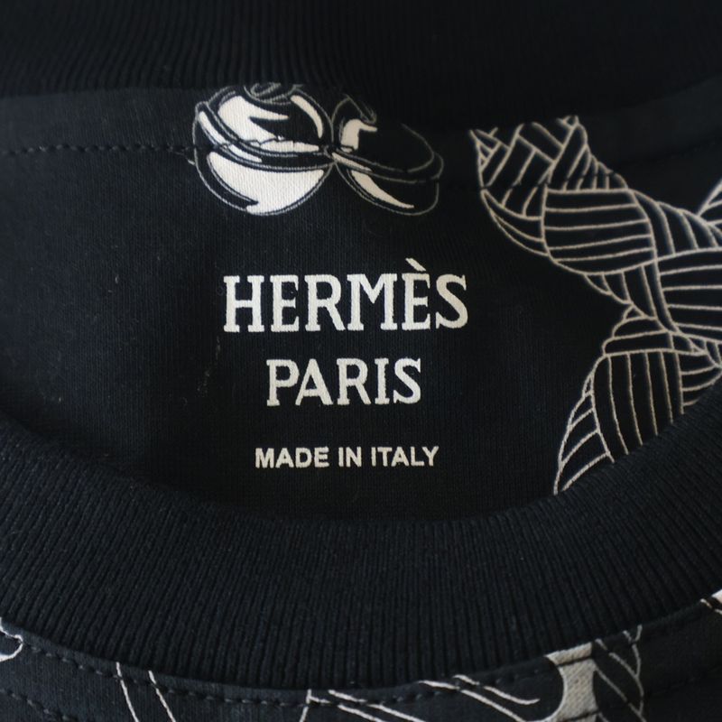 Hermes Palfroi Remix Print T-Shirt Black