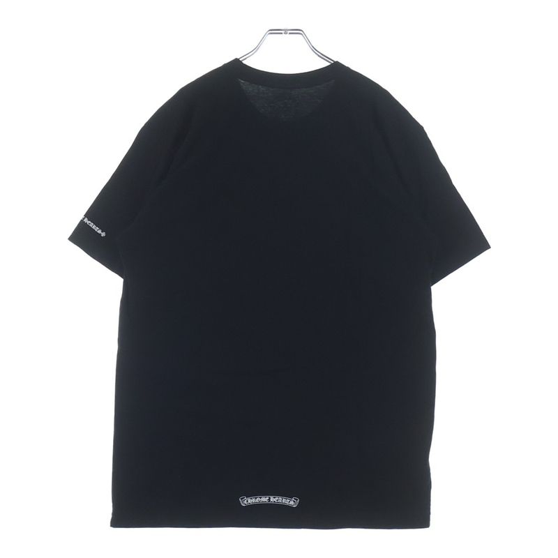 Chrome Hearts Neck Logo Tee Print Short Sleeve T-Shirt Black