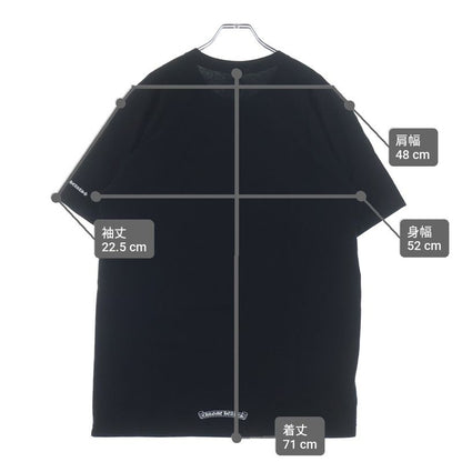 Chrome Hearts Neck Logo Tee Print Short Sleeve T-Shirt Black