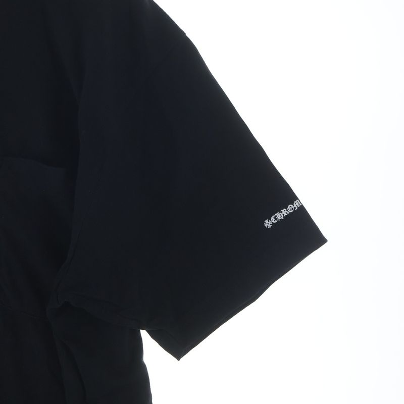 Chrome Hearts Neck Logo Tee Print Short Sleeve T-Shirt Black