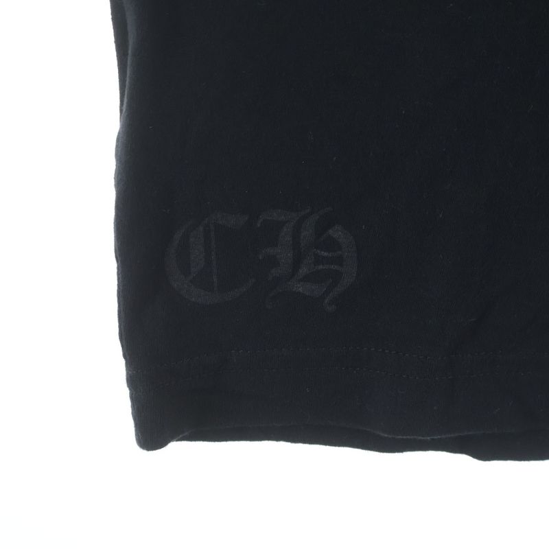 Chrome Hearts Neck Logo Tee Print Short Sleeve T-Shirt Black