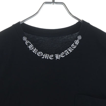 Chrome Hearts Neck Logo Tee Print Short Sleeve T-Shirt Black