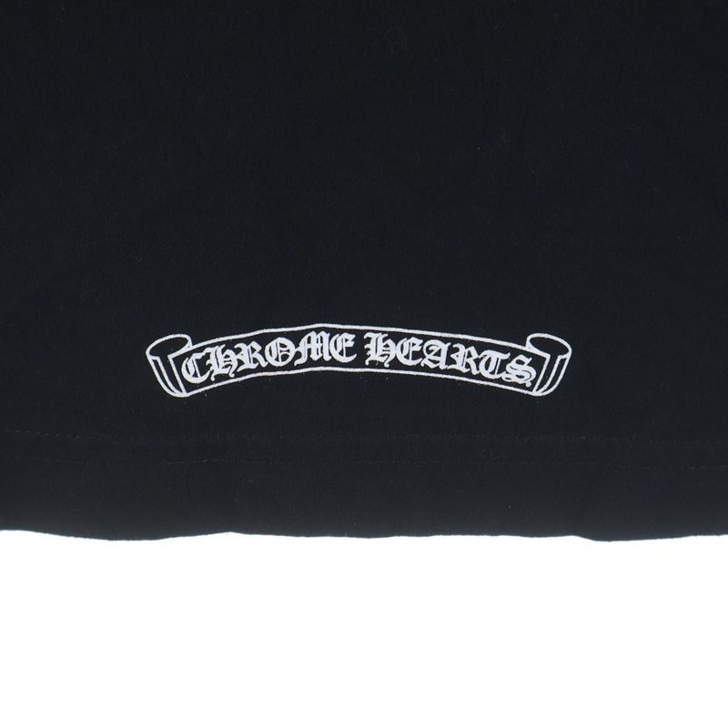 Chrome Hearts Neck Logo Tee Print Short Sleeve T-Shirt Black