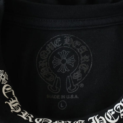 Chrome Hearts Neck Logo Tee Print Short Sleeve T-Shirt Black