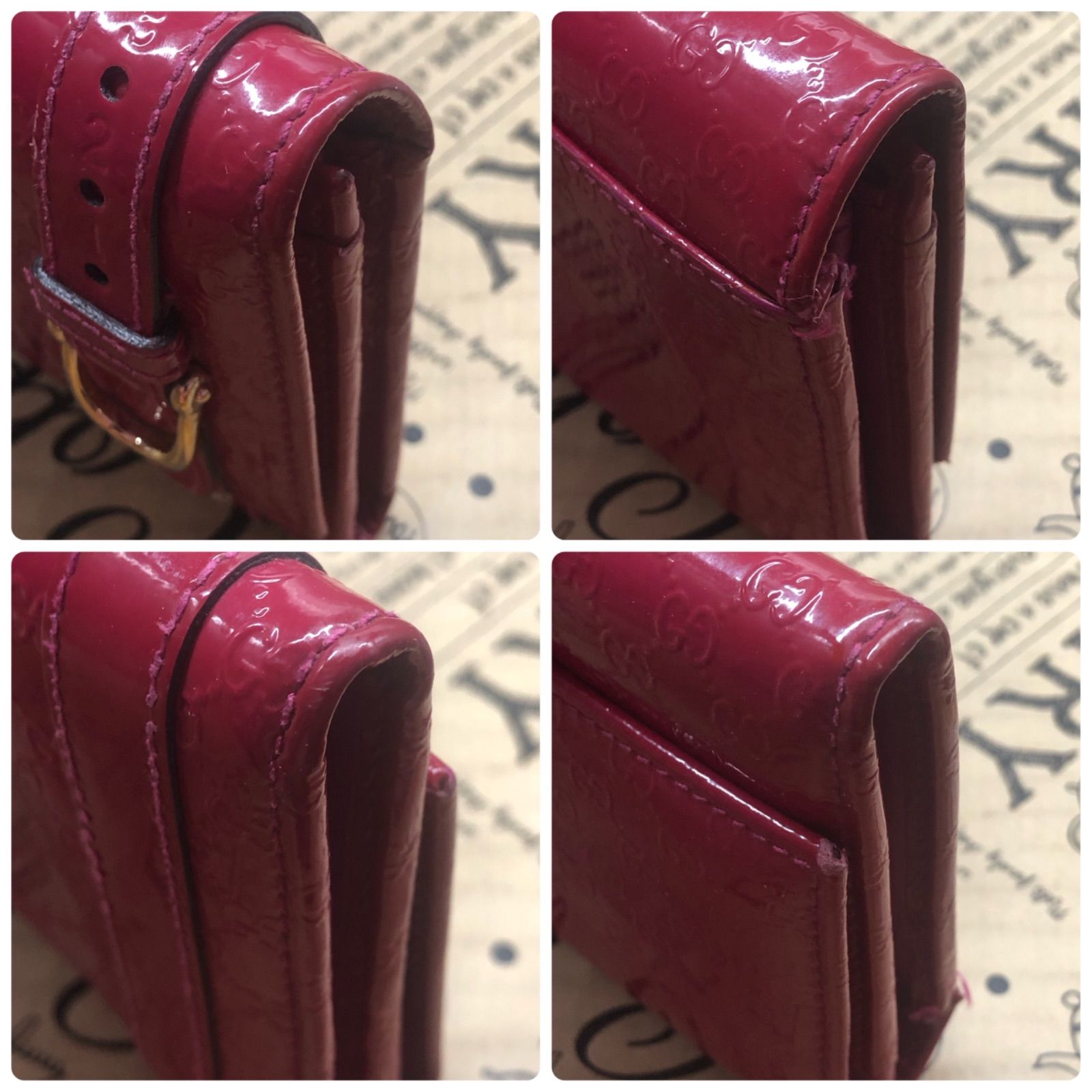 Gucci Wallet Nice Micro Guccissima Patent — view 4