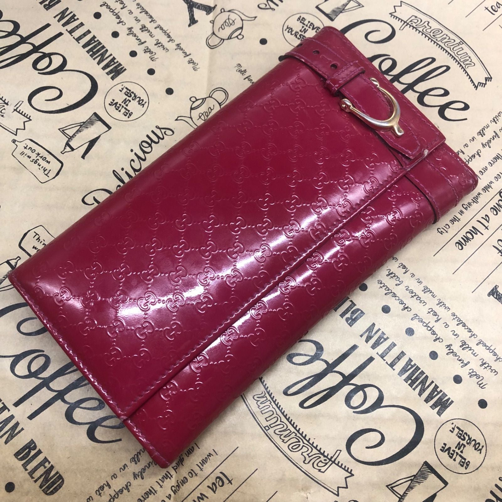 Gucci Wallet Nice Micro Guccissima Patent — view 2