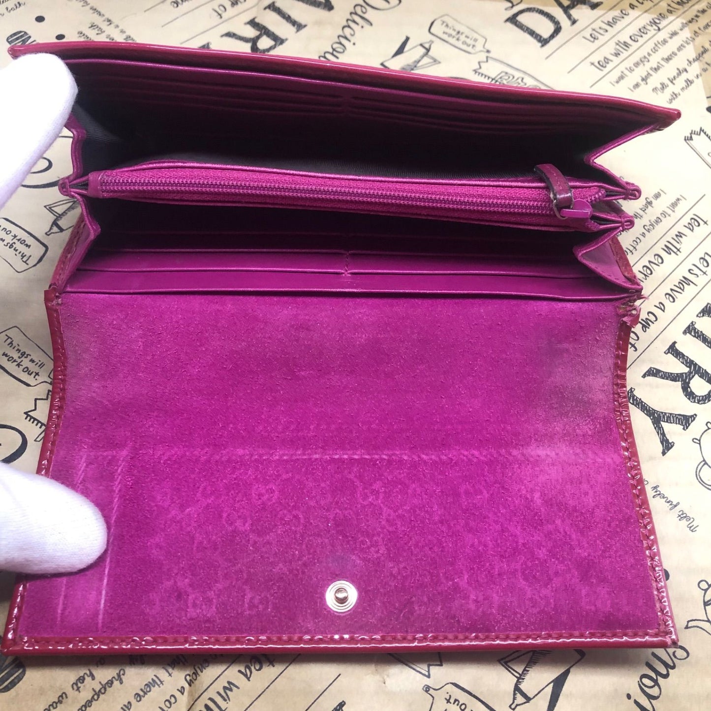Gucci Wallet Nice Micro Guccissima Patent — view 8