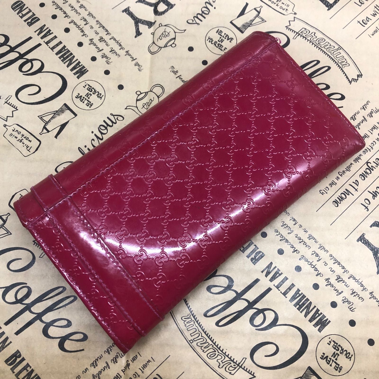 Gucci Wallet Nice Micro Guccissima Patent — view 3