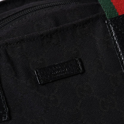 Gucci Handbag Sherry Line GG Canvas Silver Black — view 5