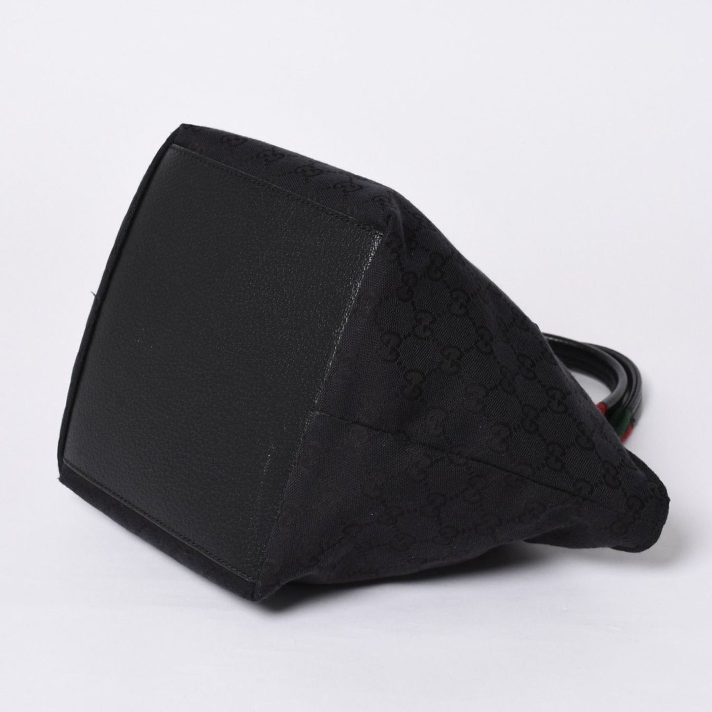 Gucci Handbag Sherry Line GG Canvas Silver Black — view 7