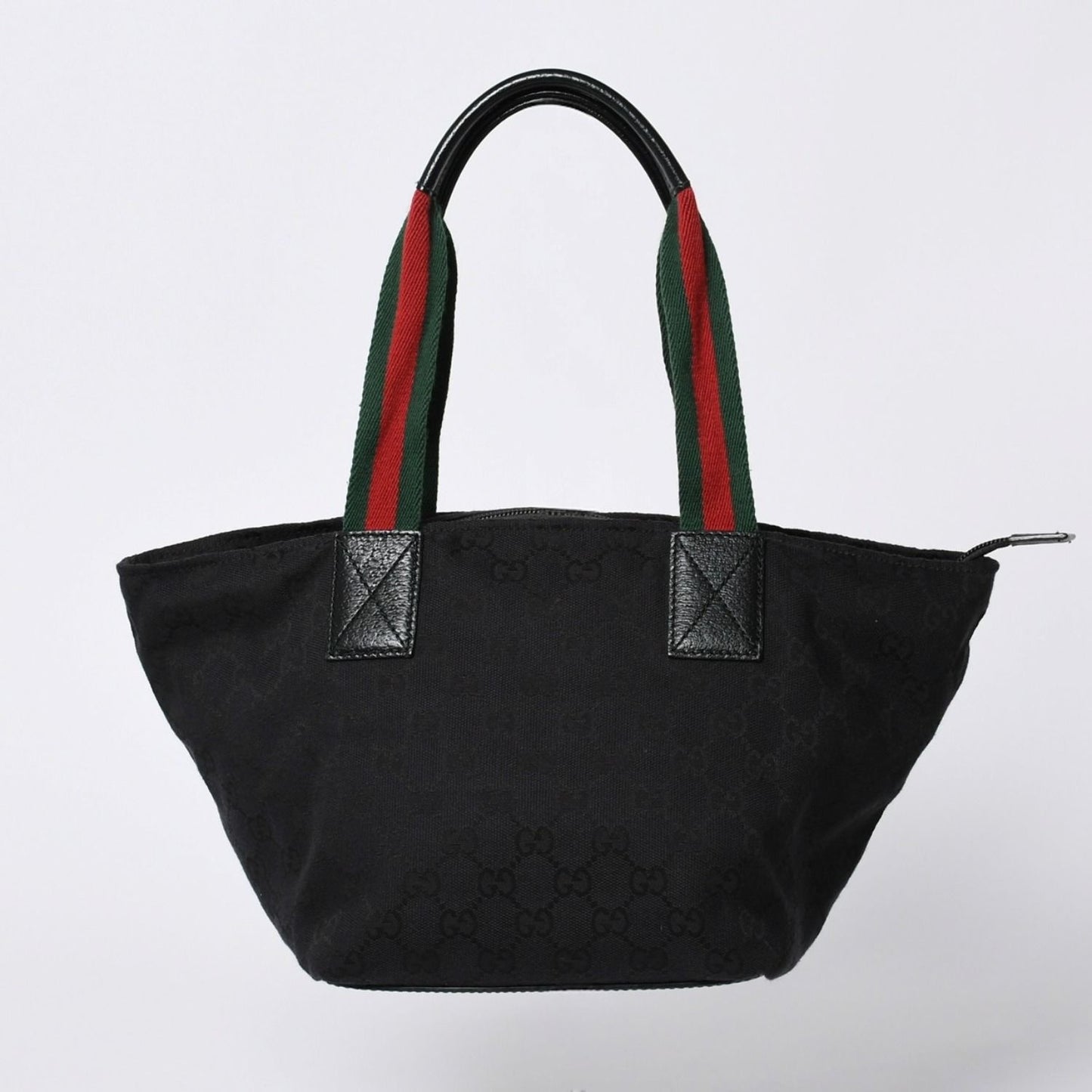 Gucci Handbag Sherry Line GG Canvas Silver Black — view 2