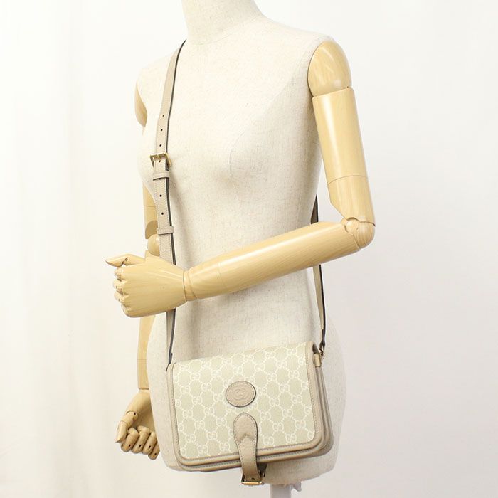 Gucci Shoulder Bag GG Supreme Crossbody Leather
