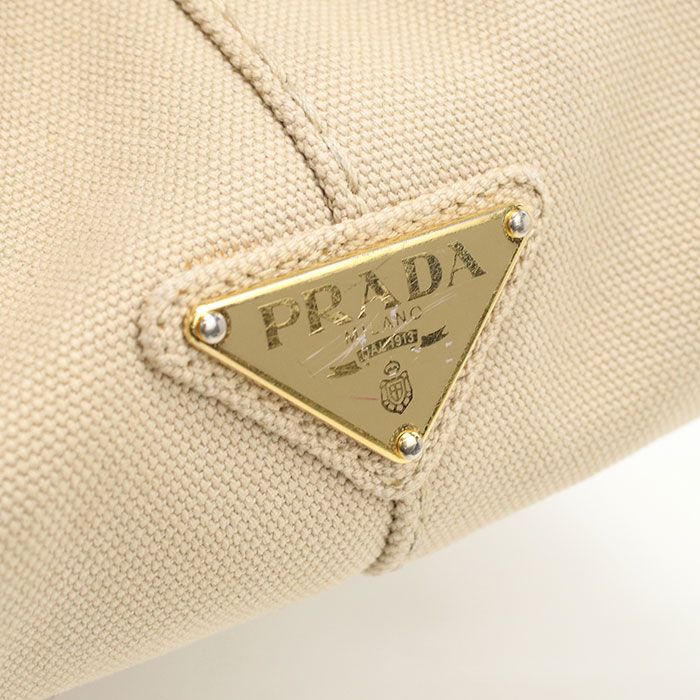 Prada 2-Way Canapa Tote Canvas