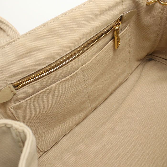 Prada 2-Way Canapa Tote Canvas