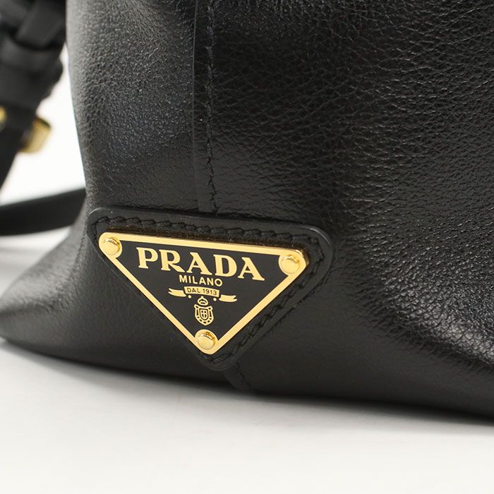 Prada 2-Way Handbag Leather