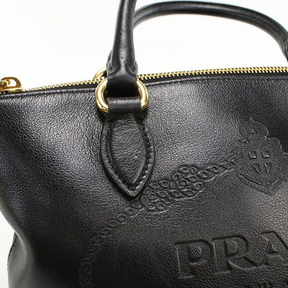 Prada 2-Way Handbag Leather