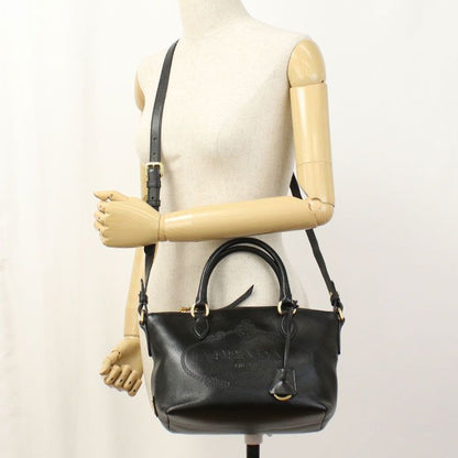 Prada 2-Way Handbag Leather