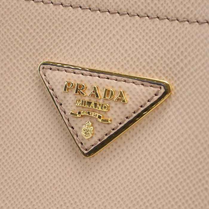 Prada 2-Way Pannier Handbag Saffiano Leather