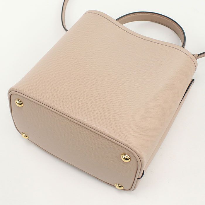 Prada 2-Way Pannier Handbag Saffiano Leather