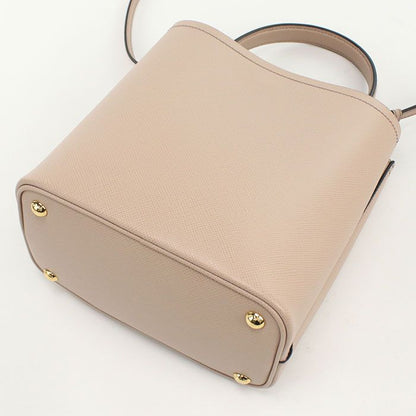 Prada 2-Way Pannier Handbag Saffiano Leather
