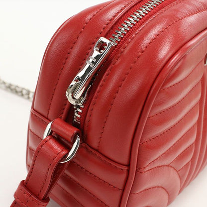Prada Chain Diagram Shoulder Bag Leather