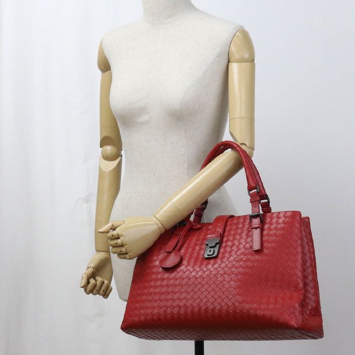 Bottega Veneta Roman Intrecciato Tote Leather