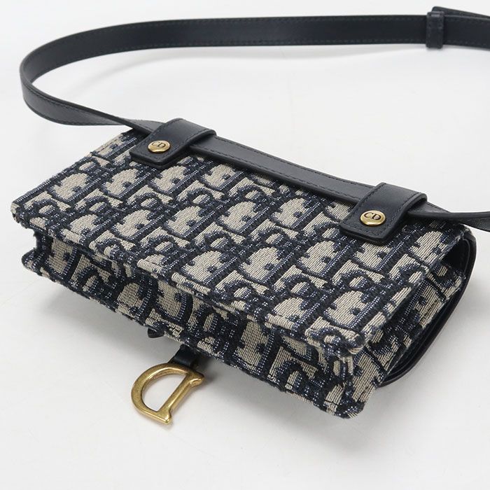 Dior Belt Pouch Saddle Bag Jacquard