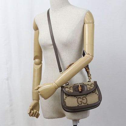 Gucci Small Bag 2-Way Handbag Canvas