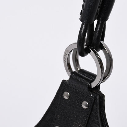Gucci Hand Bag Handbag GG Canvas Black — view 4