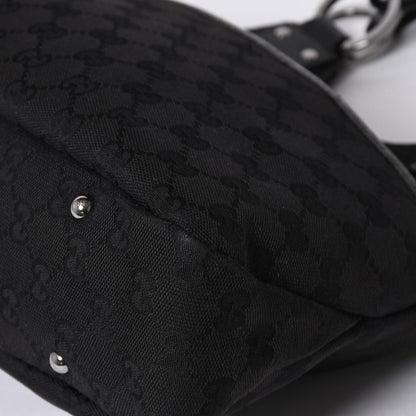 Gucci Hand Bag Handbag GG Canvas Black — view 7